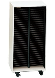 cover Mobile Choral Folio Cabinet 2 Column No Doors Wenger Maple